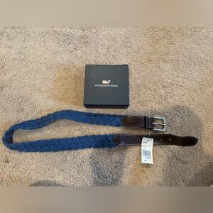 Vineyard Vines Blue and Brown Leather Bags